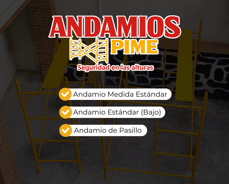 Entrega de andamios a nivel de calle en CDMX