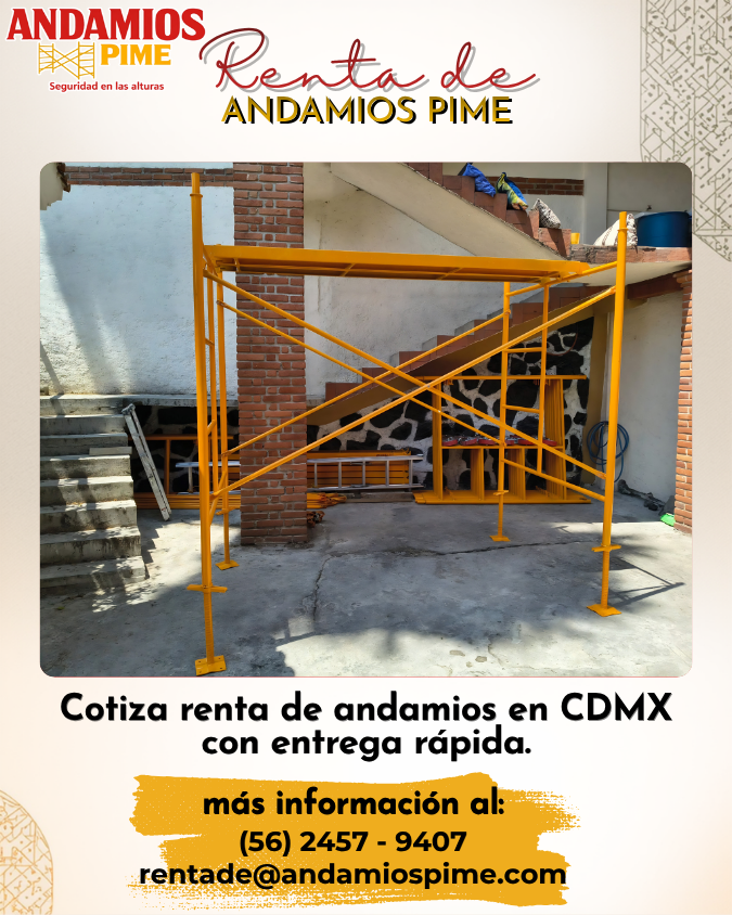 ¿En qué zonas entregan andamios y escaleras en CDMX?